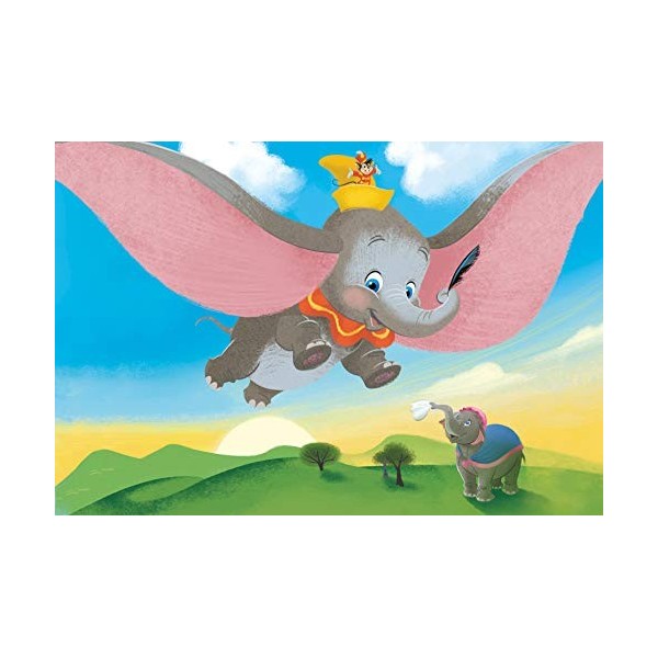 Clementoni Play For Future-Disney Dumbo-24 pièces maxi-puzzle enfant-matériaux 100% recyclés-fabriqué en Italie, 3 ans et plu