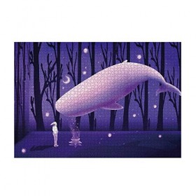 Puzzle 2000 Pièces Puzzle Adulte Baleine Violette Épaisseur 2 Mm Rawdah 2000 Pcs Adult and Ahildrens Intellectual Developmen