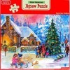 Tinsel Town Puzzle de Noël de 1000 pièces - 73 x 48 cm - Paysage des merveilles dhiver