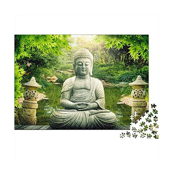 1000 Pièces Puzzles pour Statue de Bouddha Adulte - Religion | A638 Puzzle Jouets Cadeau Éducatif Intellectuel Décompression 