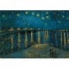 Clementoni- Museum Collection Van Gogh, Starry Night Over The Rhone-1000 Pièces-Puzzle, Divertissement pour Adultes-Fabriqué 