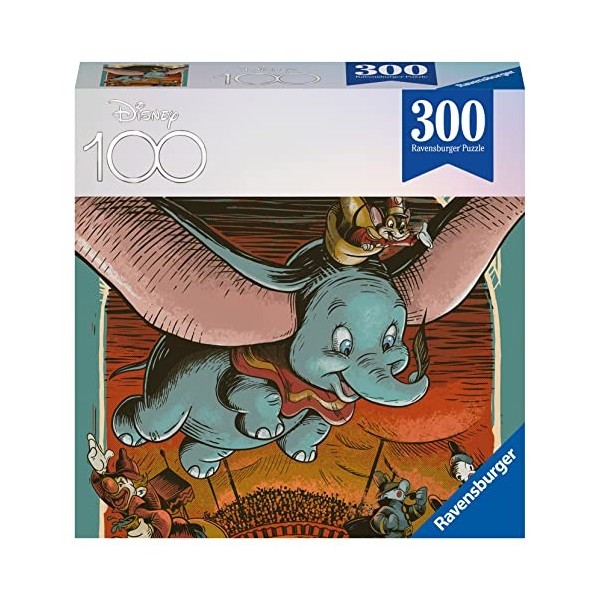 Ravensburger - Puzzle Adulte et Enfant - Puzzle 300 pièces Collector 100 ans Disney - Dès 8 ans - Dumbo - Puzzle de qualité p