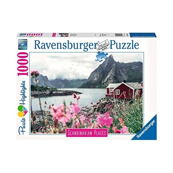 Ravensburger - Puzzle Adulte - Puzzle 1000 p - Reine, Lofoten, Norvège Puzzle Highlights - 16740