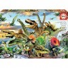 Educa - Puzzle de 500 pièces pour Enfants et Adultes | Dinosaures. Mesure: 48 x 34 cm. Comprend Fix Puzzle Tail pour laccroc