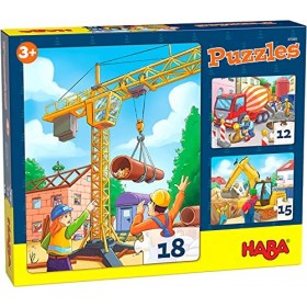 HABA - Puzzles Engins de chantier - Dès 3 ans