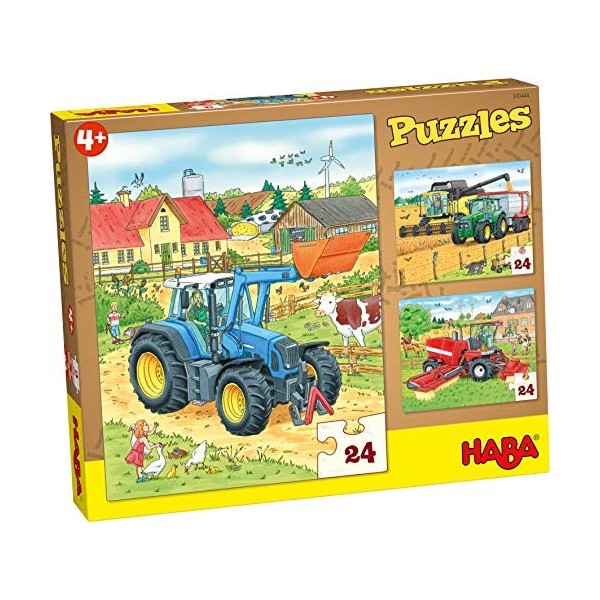 HABA- Traktor Puzzles Tracteur et CIE, 300444