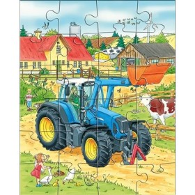 HABA- Traktor Puzzles Tracteur et CIE, 300444