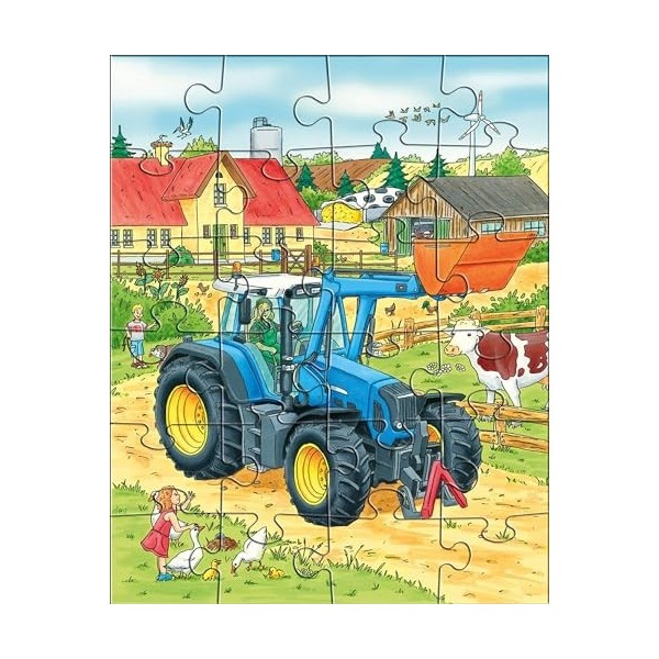 HABA- Traktor Puzzles Tracteur et CIE, 300444