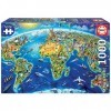 Educa - Puzzle de 1000 pièces pour Adultes | Symboles du Monde. Serie Miniature. Comprend Fix Puzzle Tail pour laccrocher Un