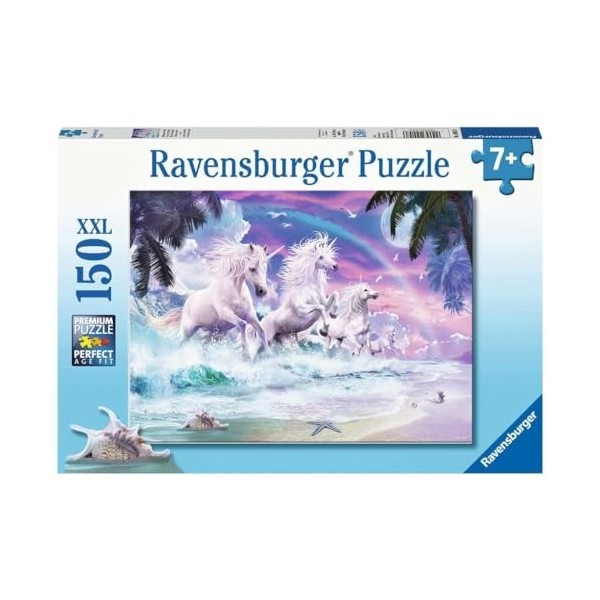 Ravensburger - Puzzle Enfant - Puzzle 150 p XXL - Licornes sur la plage - 10057