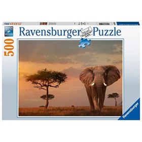 Ravensburger - Puzzle Adulte - Puzzle 500 p - Éléphant dAfrique - Adultes et enfants dès 12 ans - Puzzle de qualité supérieu