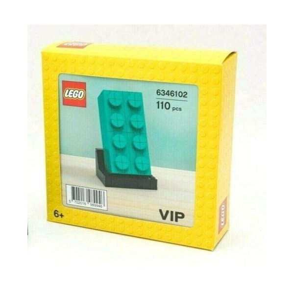 LEGO 6346102 2x4 Turquoise Teal Brick VIP 2020