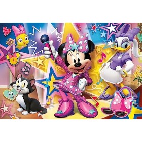 Clementoni Mickey & Friends Minnie Mouse Clementoni-26443-Supercolor Collection Happy Helpers-60 Maxi pièces, 26443, Multicol