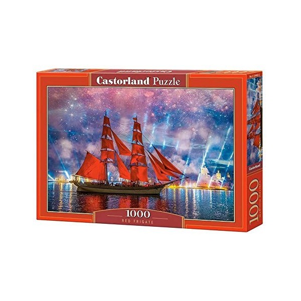 Castorland Puzzle 1000 pièces : Frégate Rouge, C-104482-2, coloré