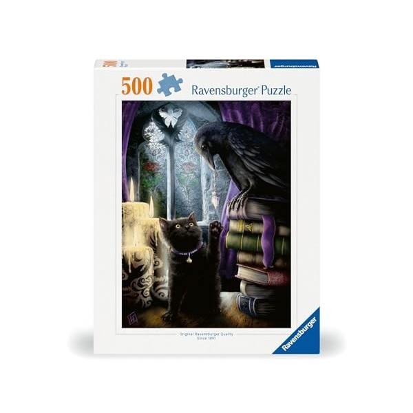 Ravensburger Puzzle 12000314 Corbeau et Chat dans la Chambre de la Tour 500 pièces