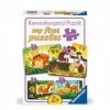 Ravensburger enfants-12000854-Petite Famille danimaux-Puzzle de 2,4,6,8 pièces pour Enfants à partir de 2 Ans, 12000854