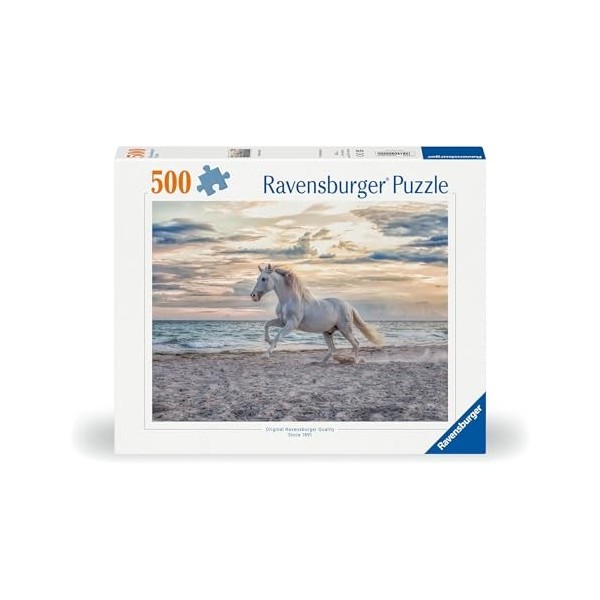 Ravensburger 12000222-Cheval sur la Plage-Puzzle de 500 pièces pour Adultes et Enfants à partir de 10 Ans, 12000222