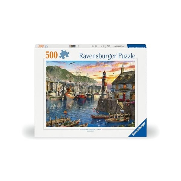 Ravensburger 12000212 – Matin au Port – Puzzle de 500 pièces pour Adultes et Enfants à partir de 10 Ans