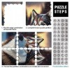 Puzzles pour Adultes et Enfants Husky Dog Snow Jigsaw Puzzles pour Adultes 1000 pièces Puzzles en Carton pour Adultes et Enfa