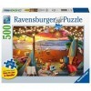 Ravensburger - Puzzle 500 pièces Pièces larges - Coucher de soleil sur la plage - Adultes et enfants dès 12 ans - Puzzle de q