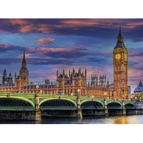 Clementoni- Puzzle El Parlamento de Londres 500pzs Does Not Apply Collection The London Parliament 500 pièces, Ville 500-fabr