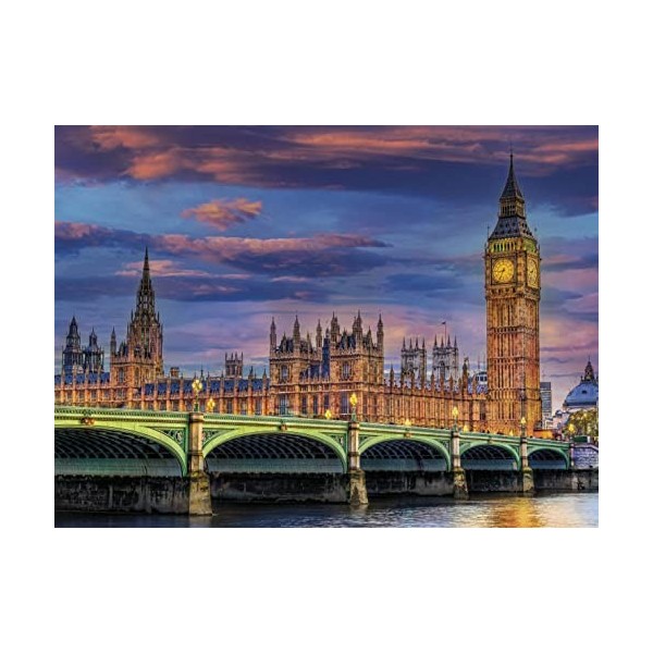 Clementoni- Puzzle El Parlamento de Londres 500pzs Does Not Apply Collection The London Parliament 500 pièces, Ville 500-fabr