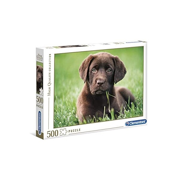 Clementoni- Puzzle Chocolate Puppy 500pzs Does Not Apply Dog, 35072, Multicolore, One Size