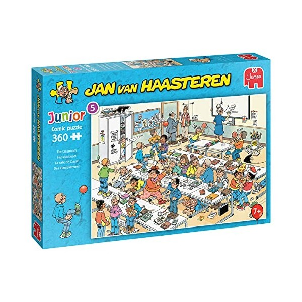 Jumbo Spiele- Jan Van Haasteren Junior-Klassenzimmer-360 Teile Jeu de Puzzle, 20062, Multicolore