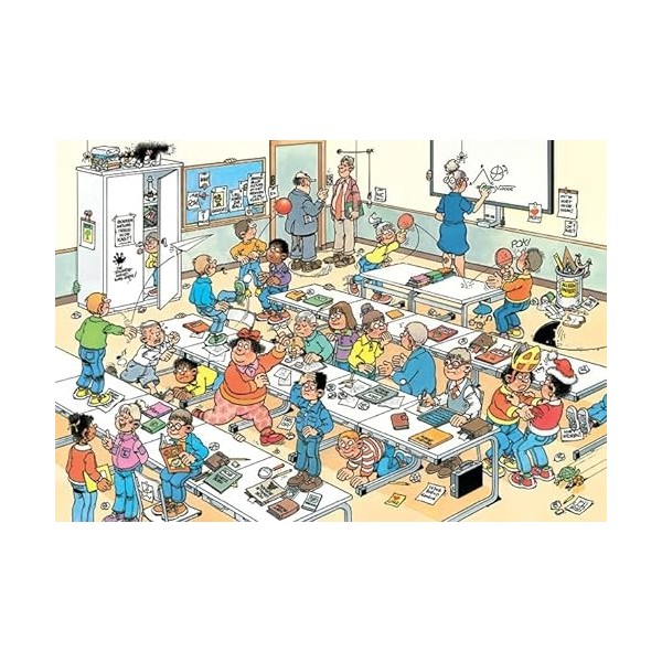 Jumbo Spiele- Jan Van Haasteren Junior-Klassenzimmer-360 Teile Jeu de Puzzle, 20062, Multicolore