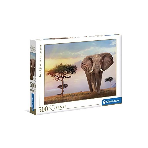 Clementoni- African Sunset-500 pièces-Puzzle Adulte-fabriqué en Italie, 35096