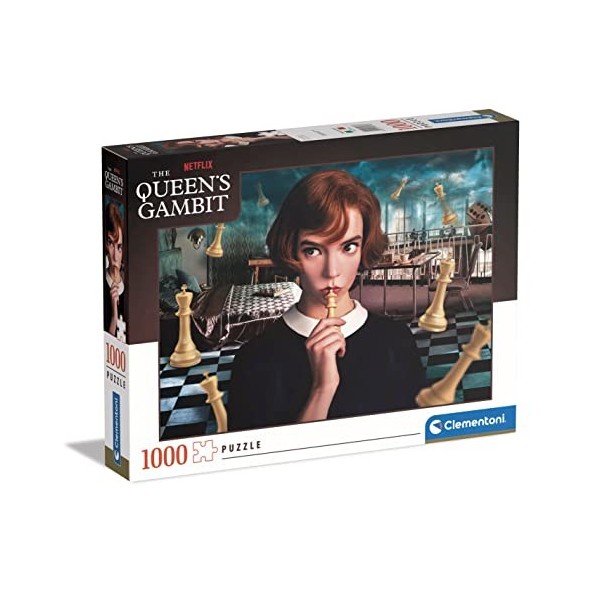 Clementoni- Queens Gambit Gambit-1000 Pièces, Puzzle Netflix, Divertissement pour Adultes-Fabriqué en Italie, 39698, Multico