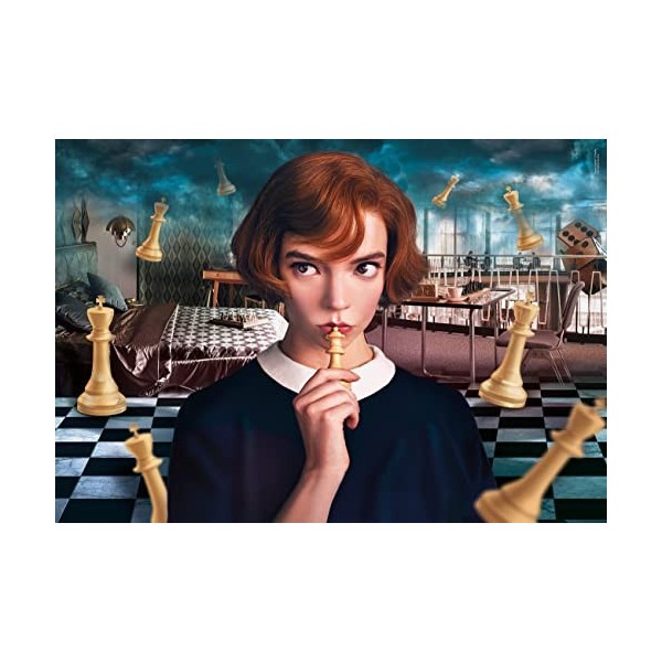 Clementoni- Queens Gambit Gambit-1000 Pièces, Puzzle Netflix, Divertissement pour Adultes-Fabriqué en Italie, 39698, Multico