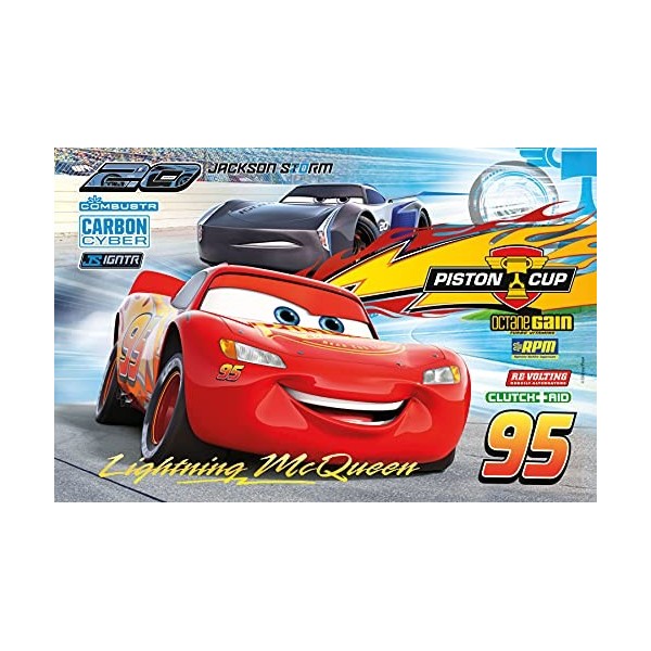 Clementoni- Pixar Disney Cars Clementoni-07131-Supercolor Collection 3-2 x 60 pièces, 07131, Multicolore