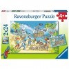 Ravensburger 05089 05089 Puzzle pour Enfant LÎle aventureuse Jaune 2 x 24 pièces