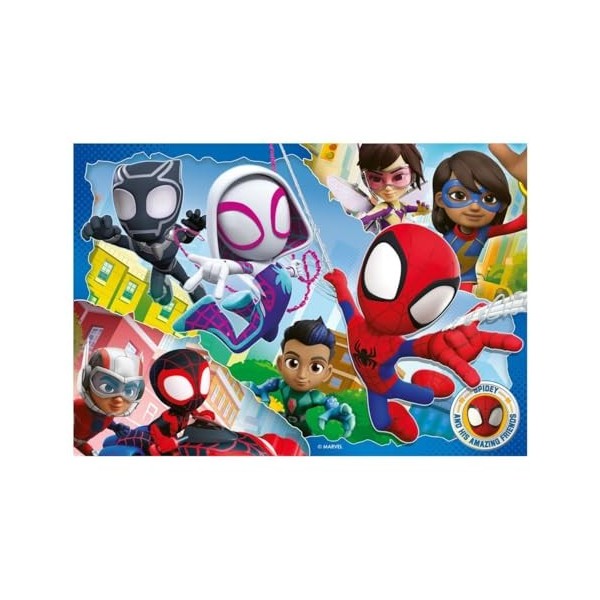 Ravensburger - Puzzle Spidey et ses amis incroyables, Marvel, Puzzle pour enfants, 35 pièces, puzzle avec amis, puzzle pour e