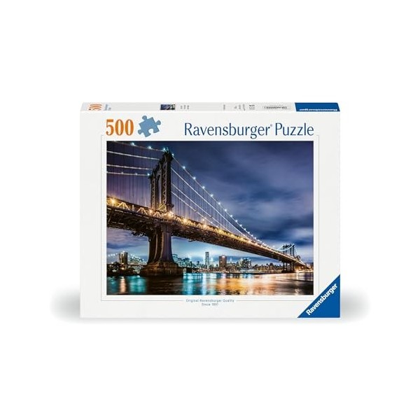 Ravensburger 12000224-New York-La Ville Qui ne dort jamais-Puzzle de 500 pièces pour Adultes et Enfants à partir de 12 Ans, 1
