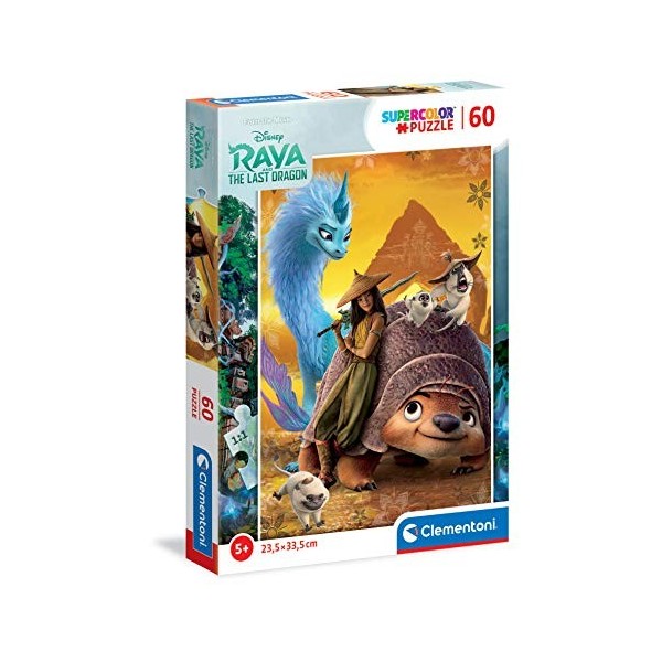 Clementoni Disney Raya and The Last Dragon Raya-60 pièces-Puzzle Enfant-fabriqué en Italie, 5 Ans et Plus, 27004, No Color