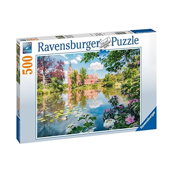 Ravensburger- Sproocjesachtig Fente Muskau Animaux Puzzle 16593-Château de Conte de Fées Muskau-500 Pièces, 16593, Multicolor