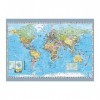 Dino Toys DINR7 - Dino Puzzle Carte du Monde Politique 1000 pièces, 532489, Multicolore