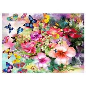 Brain Tree - Flora and Fauna Flower 500 Piece Puzzle: With Droplet Technology for Anti Glare & Soft Touch
