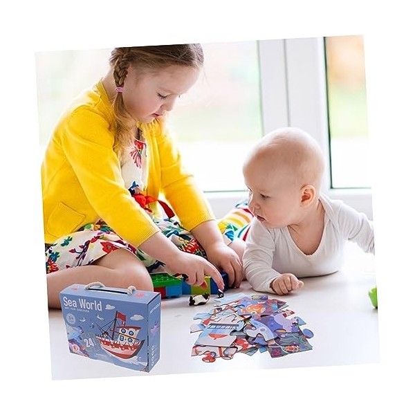 TOYANDONA 1 Jeu Puzzle pour Enfants des Casse-tête Jouets de motricité Fine Jouets pour Les Tout-Petits énigmes Puzzles en Pa