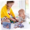 TOYANDONA 1 Jeu Puzzle pour Enfants des Casse-tête Jouets de motricité Fine Jouets pour Les Tout-Petits énigmes Puzzles en Pa