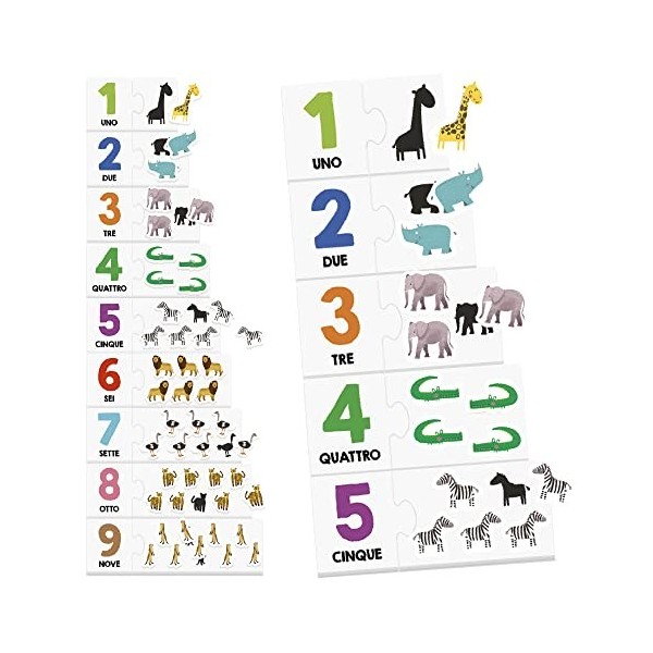 Headu- Animali Jeu en boîte éducatif, IT55089, Multicolore