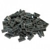 LEGO Parts and Pieces: Dark Gray Dark Stone Grey 1x2 Plate x100