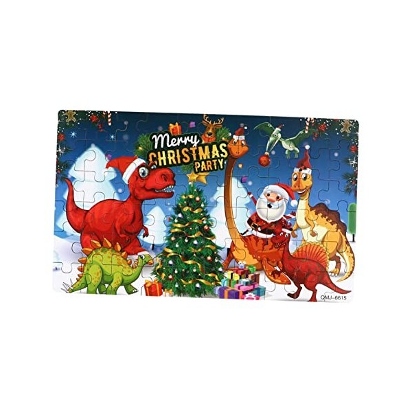 Toyvian 1 Jeu Casse-tête De Dinosaure Puzzle danimaux pour Enfants Puzzles pour Enfants Puzzles De Noël Puzzle Dinosaure Enf