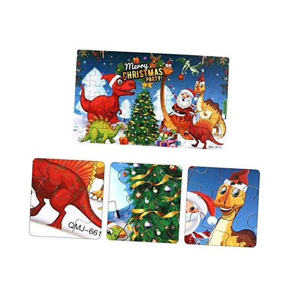 Toyvian 1 Jeu Casse-tête De Dinosaure Puzzle danimaux pour Enfants Puzzles pour Enfants Puzzles De Noël Puzzle Dinosaure Enf