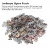 Puzzle de paysage esthétique, grand jeu de puzzle en papier de doublure 1000 pièces pour réunions de famille pour adultes