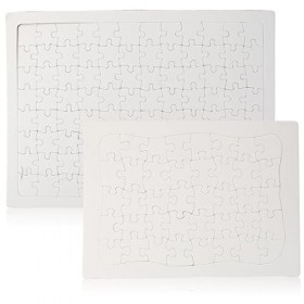 NUOBESTY 2 Ensembles Puzzle Coloriage Blanc Impression Puzzle Bricolage Artisanat De Puzzle De Sublimation Puzzle De Sublimat