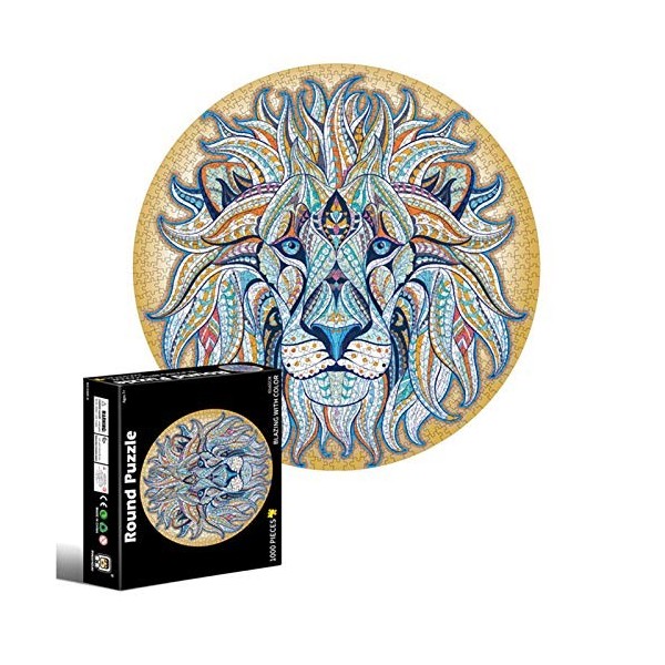 duhe189014 65cm 1000 pièces Puzzles, Puzzle Lion Ron, Puzzle éducatif Noël pour Enfants Adulte Jeu Difficile Puzzle Famille J