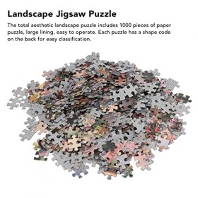 Weikeya Puzzle de paysage esthétique, grande doublure relaxante pour passer du temps libre, décoration de la maison, puzzle e